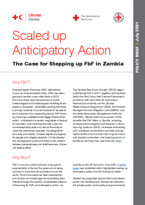 Scaled up Anticipatory Action: The Case for Stepping up FbF in Zambia