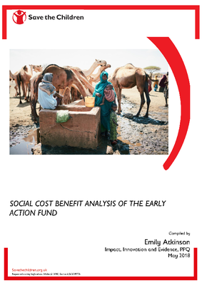 Social cost benefit analysis of early action fund