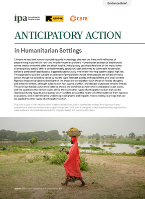 Anticipatory Action in Humanitarian Settings