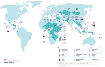 Active anticipatory action frameworks around the world in 2023