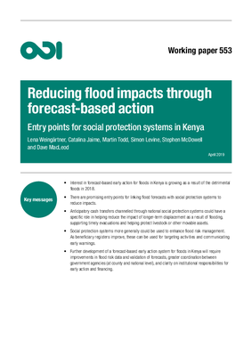 Reducing flood impacts through forecast-based action