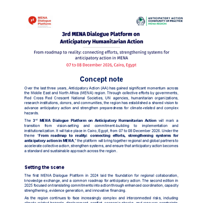 Notes By Topic File: 3rd MENA Dialogue Platform: Concept Note (English) - Anticipation Hub