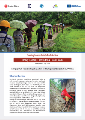 Turning Forecasts into Early Action: Heavy Rainfall, Landslides and Flash Floods
