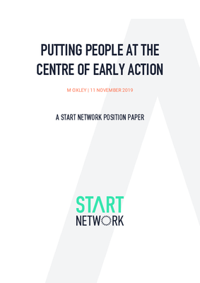 Putting People at the Centre of Early Action