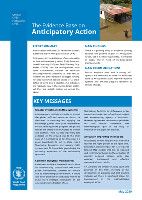 The Evidence Base on Anticipatory Action - Key Messages