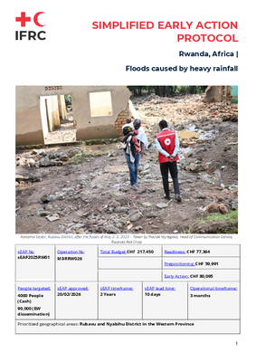 Simplified Early Action Protocol: Rwanda, Africa | Floods Caused by Heavy Rainfall