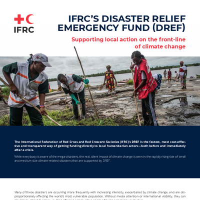 File: IFRCs Disaster Relief Emergency Fund DREF: Supporting local ...